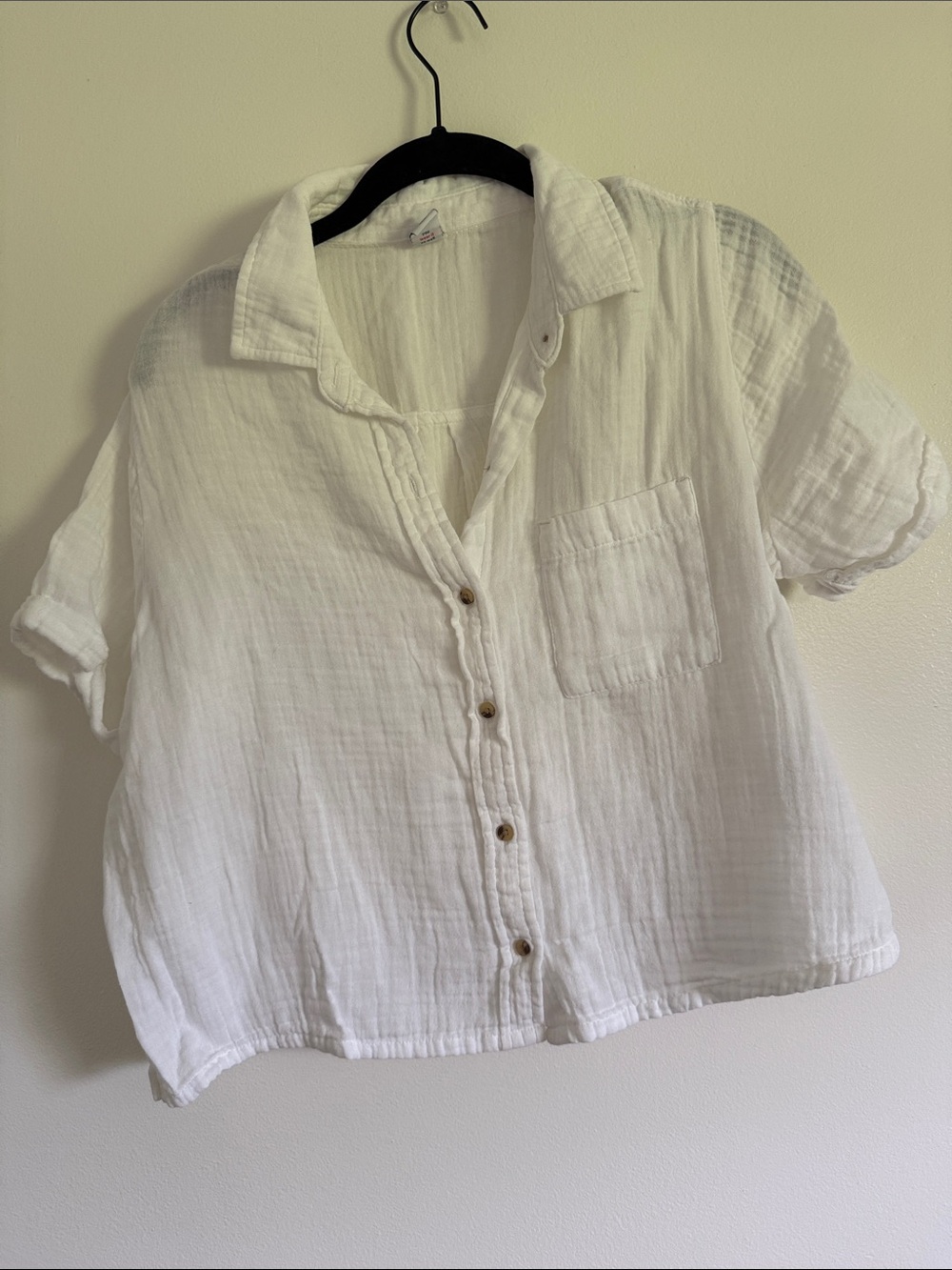 Old Navy Cotton Gauze Linen Style Button Down
